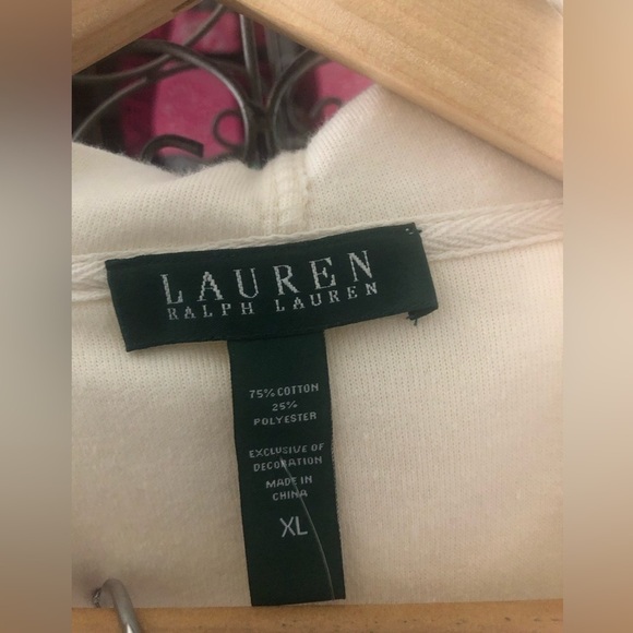 LAUREN RALPH LAUREN Velvet / Velour Cotton Blend Lounge Suit Set - Picture 2 of 7